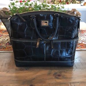 Authentic Dooney and Bourke faux alligator leather bag